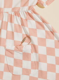 Chelsea Checkered Dress Detail 4 - TULLABEE