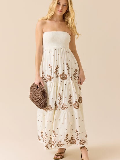 Melanie Strapless Maxi Dress - TULLABEE