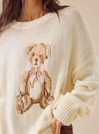 Malina Teddy Bear Sweater Detail 2 - TULLABEE