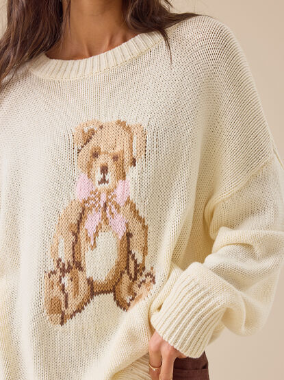 Malina Teddy Bear Sweater - TULLABEE