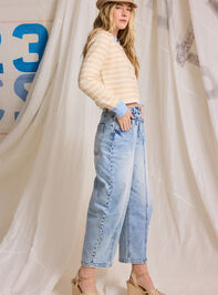 Hayden Stripe Cardigan Detail 3 - TULLABEE