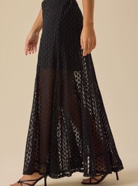 Kennedy Lace Midi Skirt Detail 4 - TULLABEE