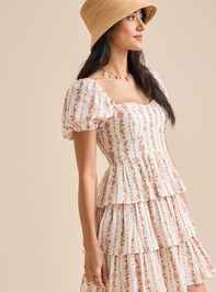 Whittney Floral Mini Dress Detail 2 - TULLABEE