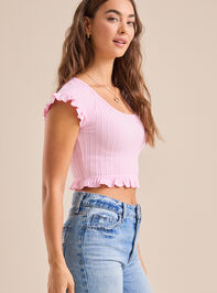 Brinley Textured Knit Top Detail 3 - TULLABEE