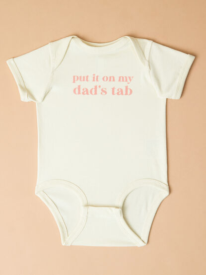 Put it on Dads Tab Bodysuit - TULLABEE