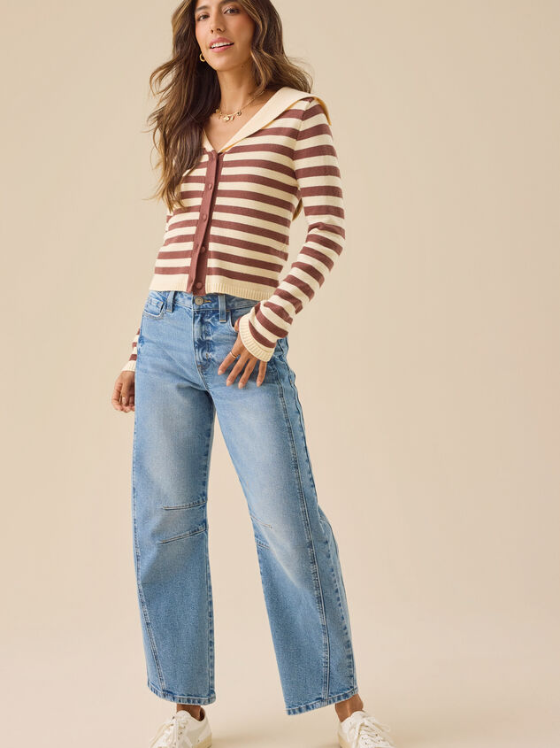 Yara Button Down Cardigan Detail 3 - TULLABEE