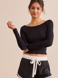 Studio Style Boat Neck Top Detail 3 - TULLABEE