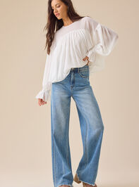Kylie Chiffon Boho Top Detail 2 - TULLABEE