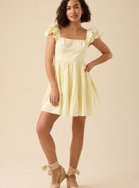 Dahlia Tiered Mini Dress Detail 4 - TULLABEE