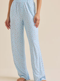Piper Floral and Fruit Sleep Pant Detail 2 - TULLABEE
