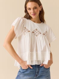 Ava Crochet Boho Top Detail 2 - TULLABEE