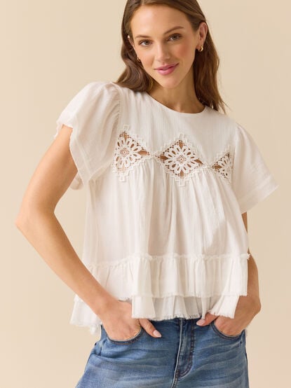 Ava Crochet Boho Top - TULLABEE