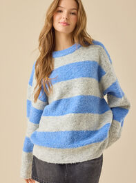 Mindy Oversized Rugby Sweater Detail 3 - TULLABEE