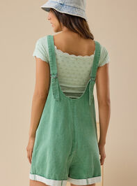 Sally Sleeveless Shortalls Detail 3 - TULLABEE