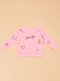 Cowgirl Icons Embroidered Sweatshirt Detail 5 - TULLABEE