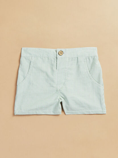 Ethan Striped Baby Shorts - TULLABEE
