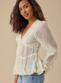 Arden Boho Babydoll Top Detail 4 - TULLABEE