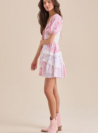 Aderny Floral Mini Dress Detail 5 - TULLABEE