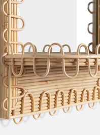 Cora Woven Shelf Mirror Detail 6 - TULLABEE