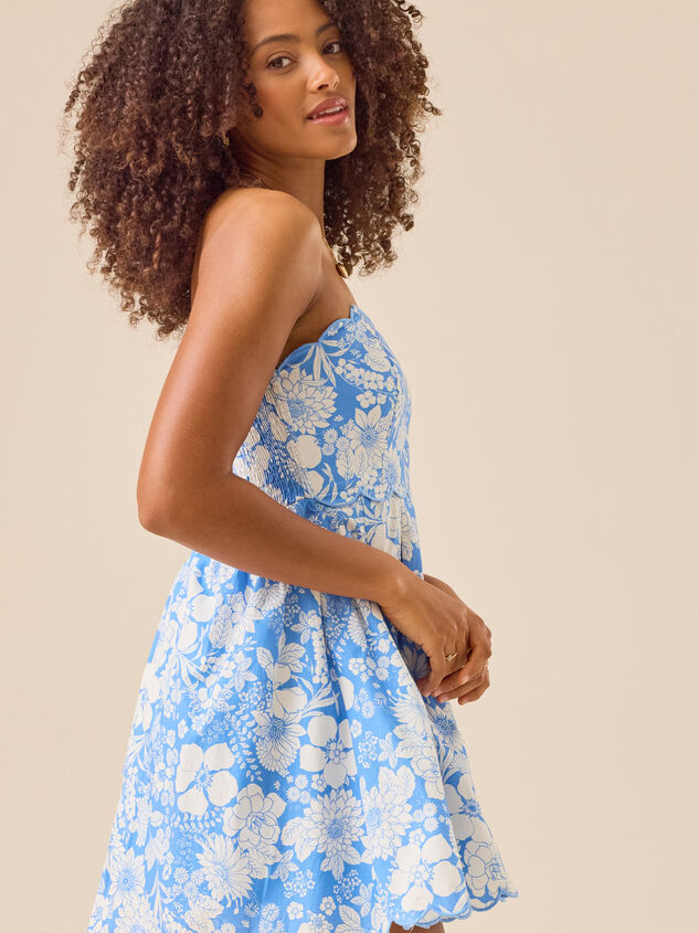 Jenna Strapless Mini Dress Detail 5 - TULLABEE