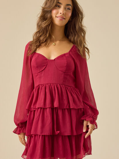 Isa Tiered Mini Dress - TULLABEE