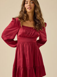 Aaliyah Satin Mini Dress Detail 3 - TULLABEE