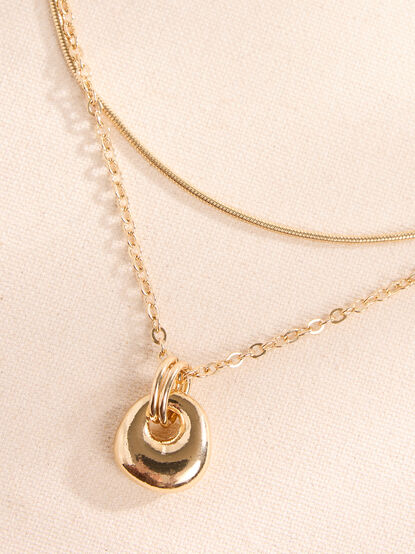 Layered Snake Chain Necklace - TULLABEE
