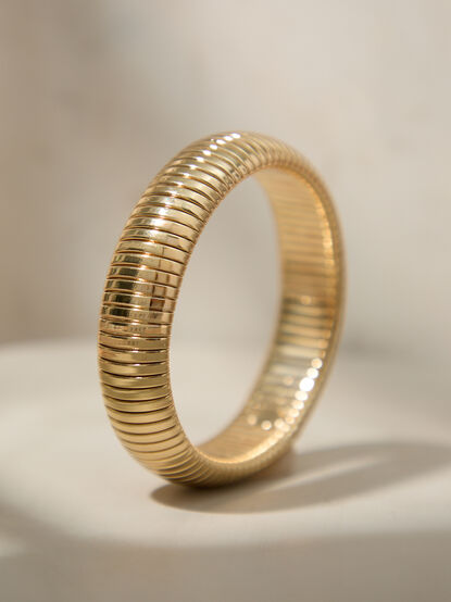 Chloe Ribbed Bangle - TULLABEE