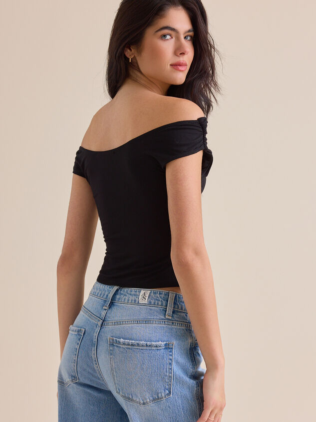 Amayah Asymmetrical Top Detail 5 - TULLABEE