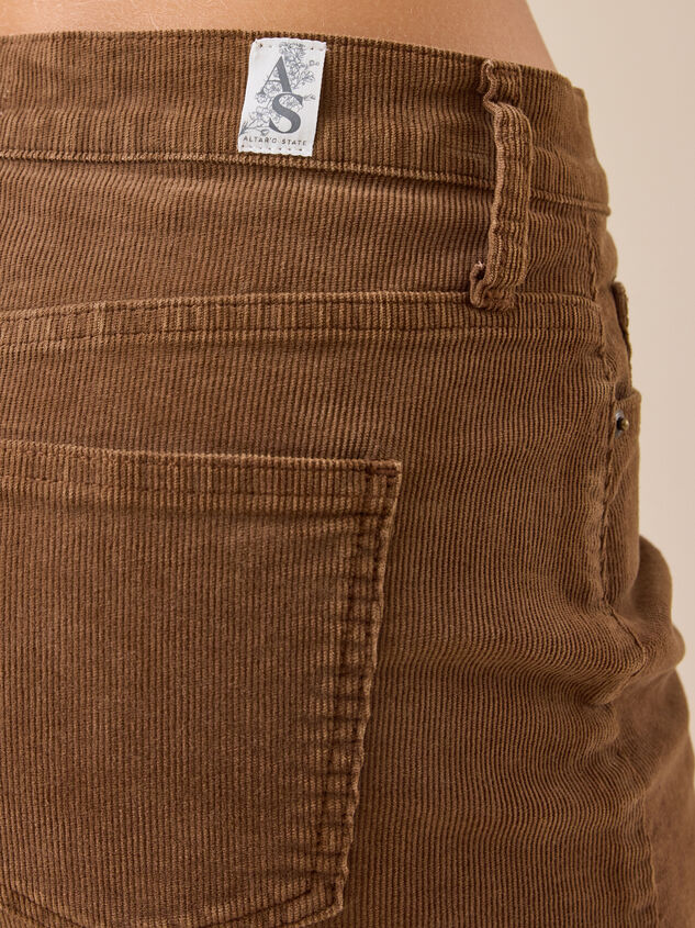 Sereena Corduroy Mini Skirt Detail 6 - TULLABEE