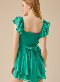 Lainey Double Layered Romper Detail 5 - TULLABEE