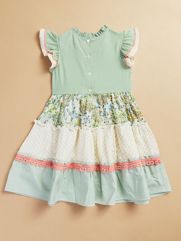 Fay Tiered Toddler Dress Detail 3 - TULLABEE
