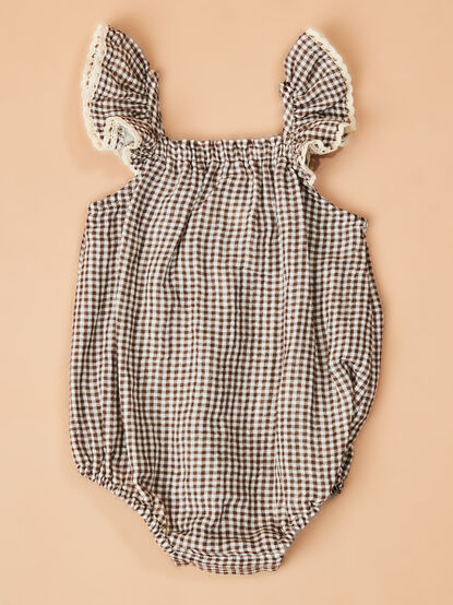 Kyler Gingham Ruffle Bubble - TULLABEE