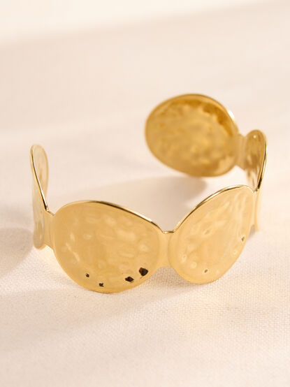 Round Hammered Bangle - TULLABEE