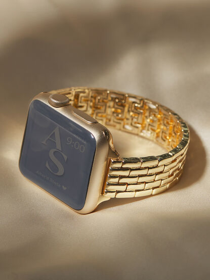 Gold Stretch Link Watchband - TULLABEE