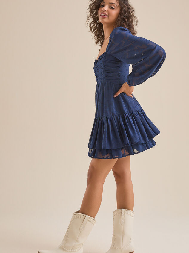 Clairyn Tiered Mini Dress Detail 5 - TULLABEE
