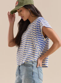 Marlee Mixed Stripe Top Detail 4 - TULLABEE