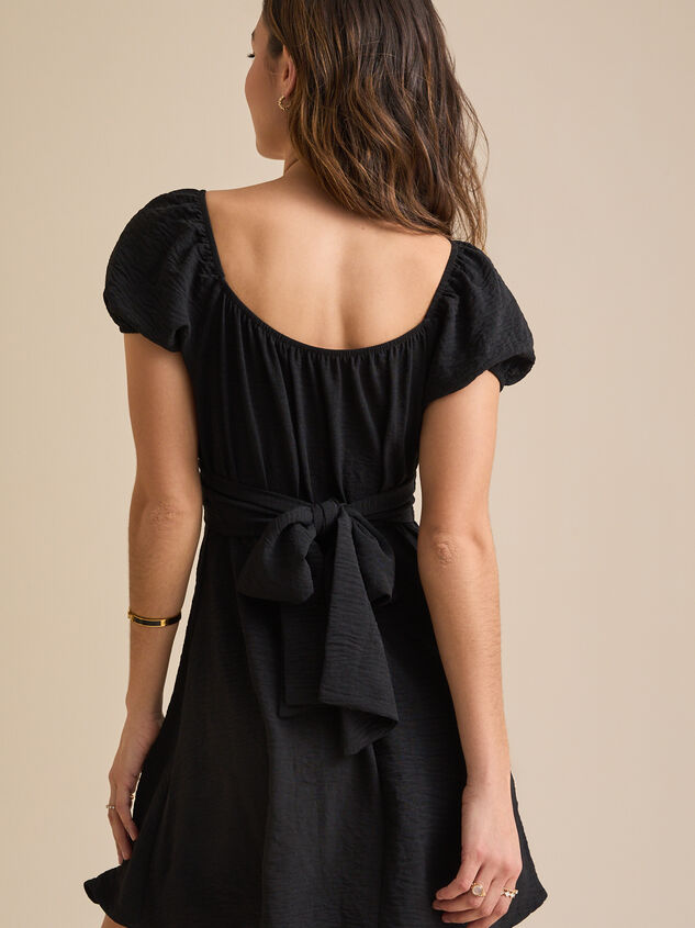 Elsie Puff Sleeve Dress Detail 5 - TULLABEE