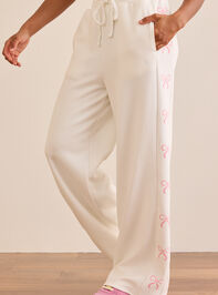 Sweet Bow Straight Leg Pant Detail 2 - TULLABEE