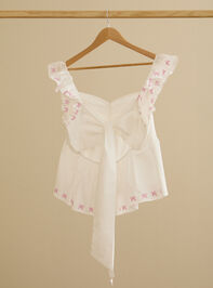 Larissa Bow Tie-Back Top Detail 3 - TULLABEE