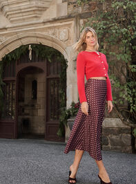 Ellie Polka Dot Maxi Skirt - TULLABEE