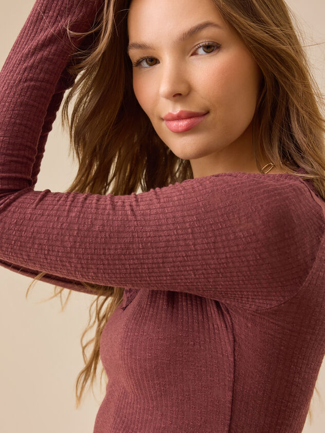 Victoria Lace Ribbed Top Detail 4 - TULLABEE