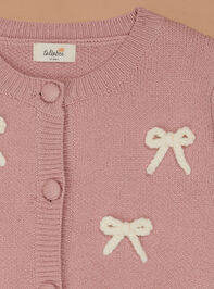 Brianna Bow Cardigan Detail 2 - TULLABEE