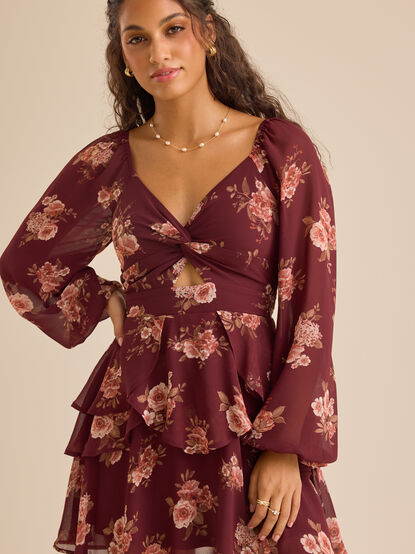 Kiki Floral Mini Dress - TULLABEE