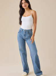 Everyday Seamless Solid Bodysuit Detail 4 - TULLABEE