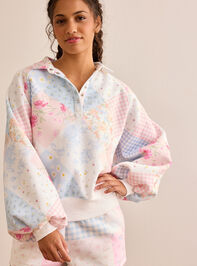 Garden Stroll Balloon Sleeve Pullover - TULLABEE