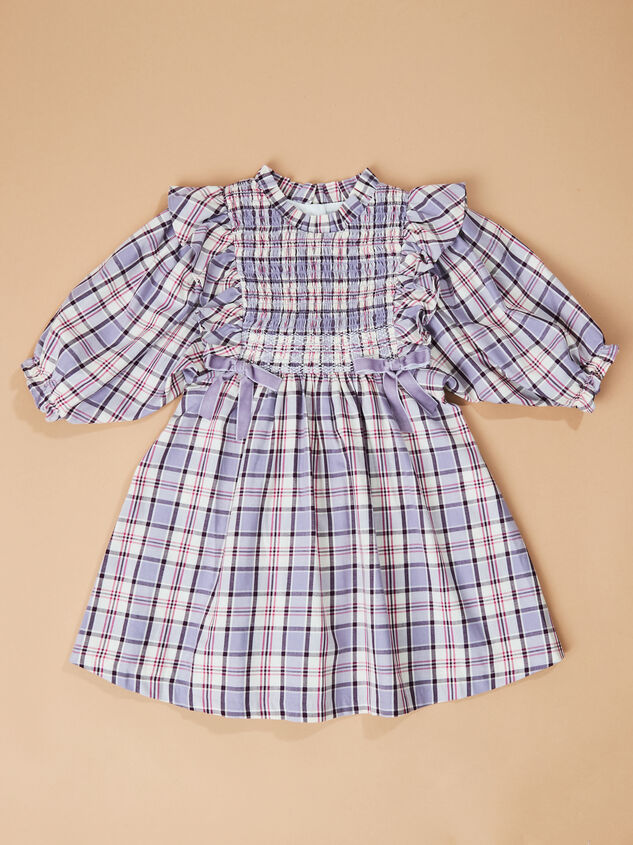 Violet Plaid Toddler Dress - TULLABEE