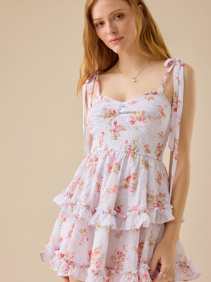 Arley Floral Mini Dress - TULLABEE