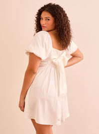 Nadia Satin Dress Detail 3 - TULLABEE