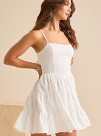 Eliza Tiered Mini Dress Detail 5 - TULLABEE